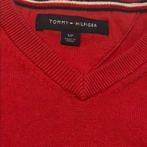Red Tommy sweater